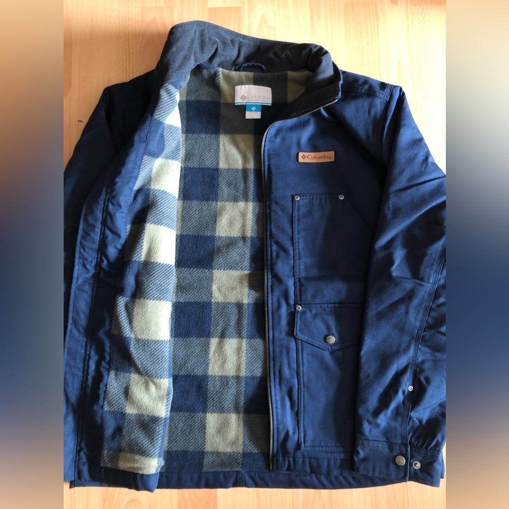 Columbia Men’S Fleece Lined Canvas Jacket